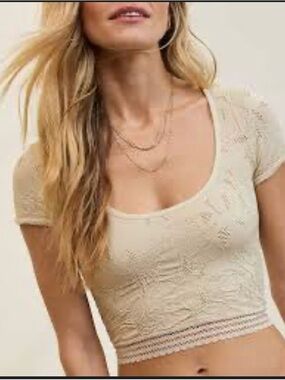 Aerie Scoop Neck Crop Top